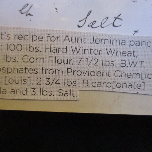 FINAL SALE Leaving Poshmark! Rare recipe for Aunt Jemima pancake mix, circa 1889 - Picture 4 of 5